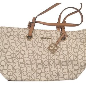 Calvin Klein cream colored tote!